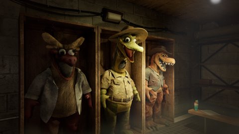 Mascot costume cabinet
